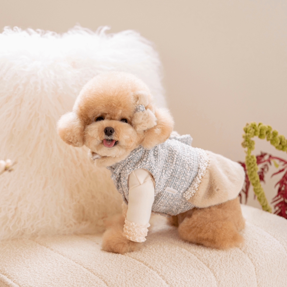 Coco Fur Tweed Hair Pin