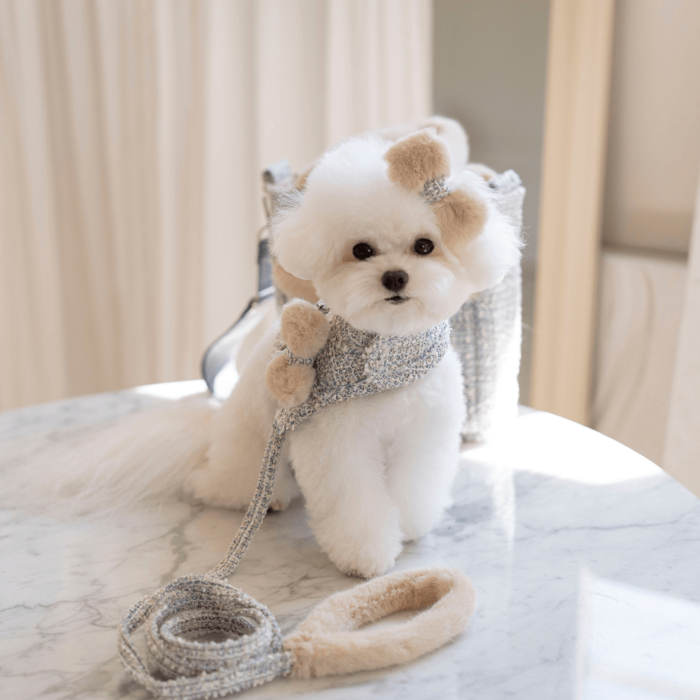 Coco Fur Tweed Harness