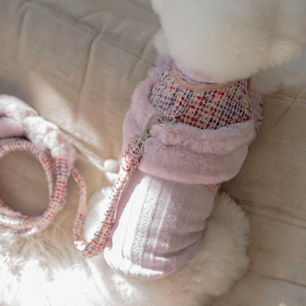 Coco Holiday Tweed Harness （Red Purple）